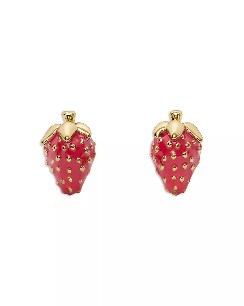 kate spade new york Secret Garden Strawberry Stud Earrings