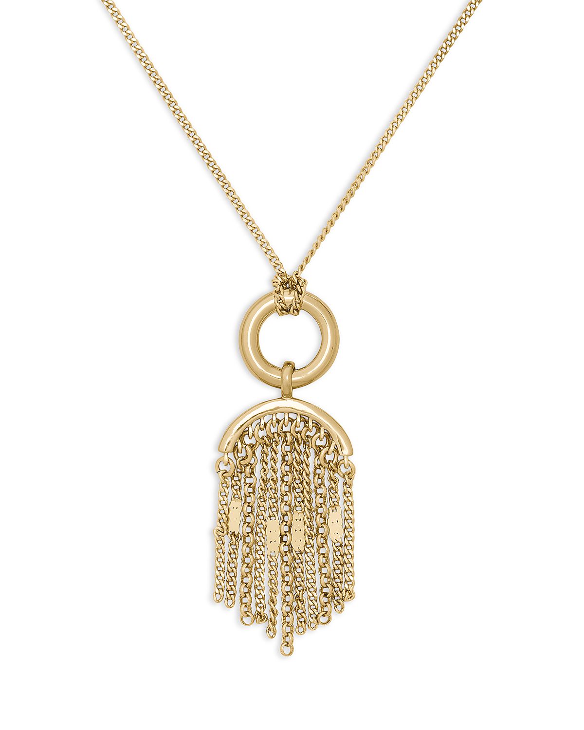 kate spade new york Chain Reaction Chain Tassel Pendant Necklace