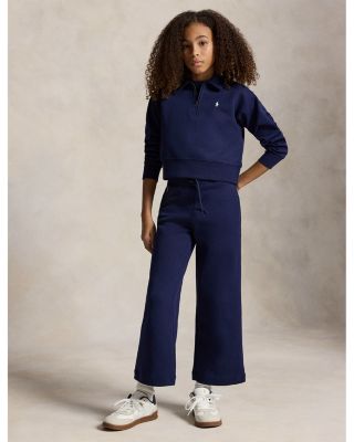 Girls' Wide Leg Double Knit Sweatpants - Big Kid