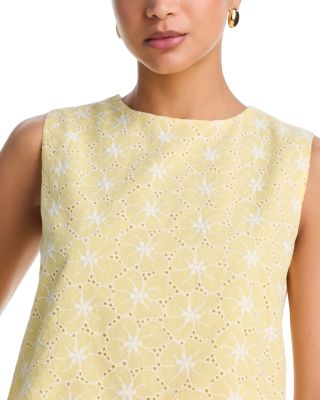 Eyelet Embroidered Top & Short Set - Exclusive