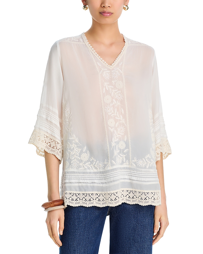 Johnny Was Zyanya Embroidered Tunic