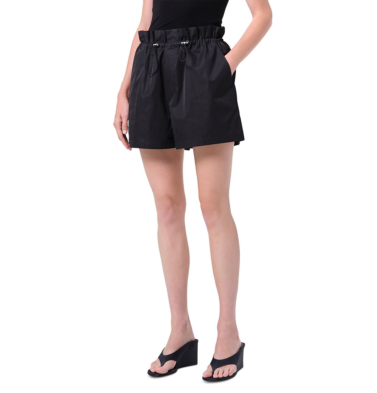Agolde Lydia Pull On Gathered Shorts