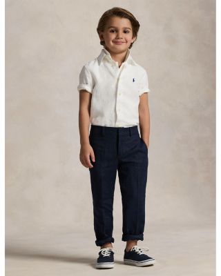 Boys' Linen Short Sleeve Shirt - Little Kid