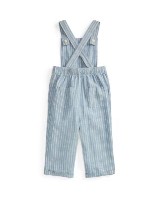 Boys' Striped Linen & Cotton Overall - Baby