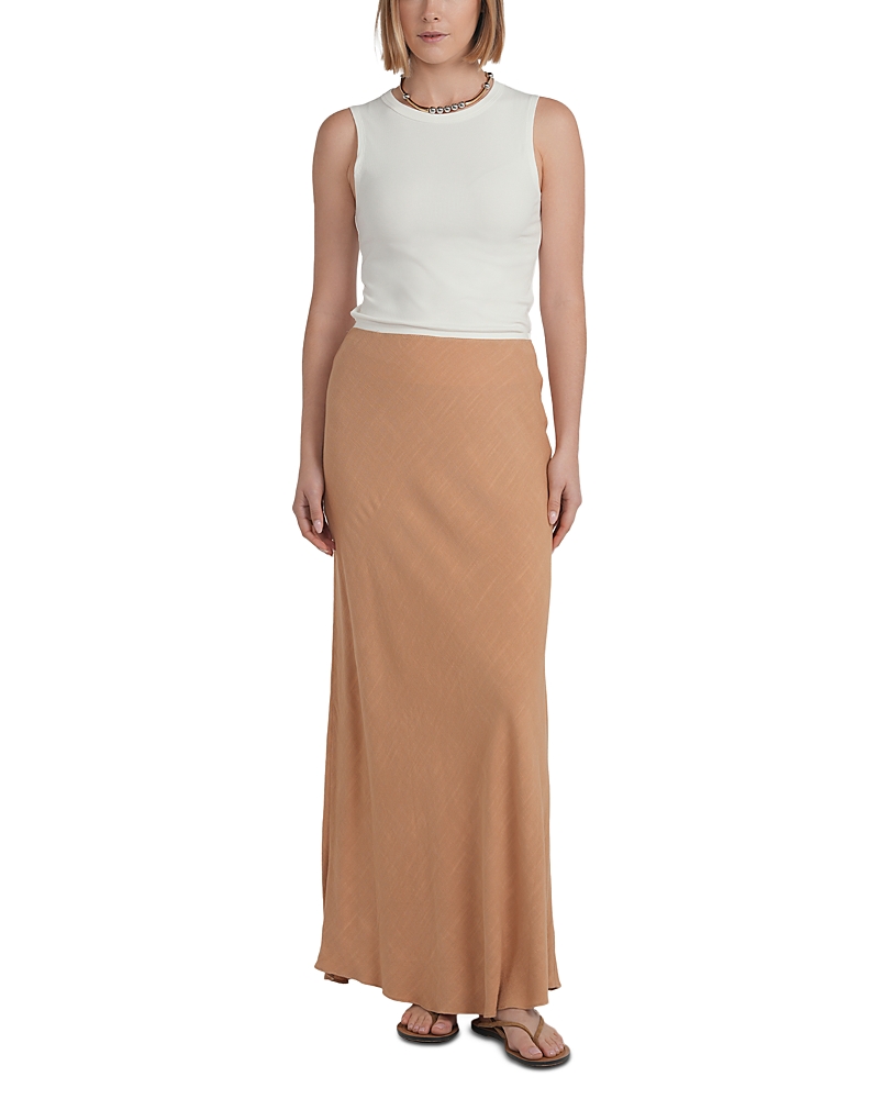 Point Straight Maxi Skirt