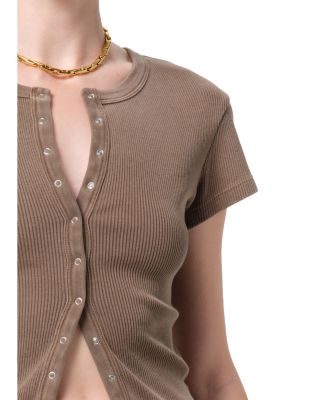 Tabi Short Sleeve Cardigan Sweater