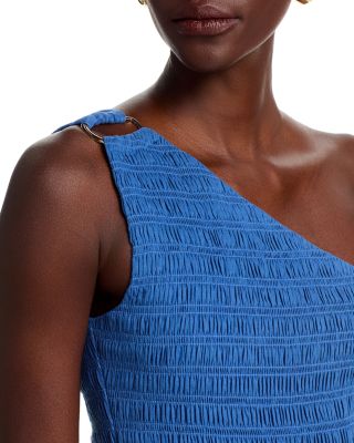 Darlene One Shoulder Smocked Maxi Dress