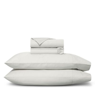 Percale Hemmed Sheet Set, Queen
