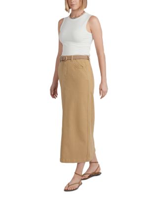 x HD Denim Maxi Skirt
