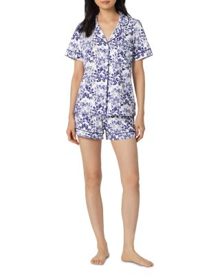 BedHead Pajamas Short Sleeve Classic Shorty Stretch Jersey Pajama Set