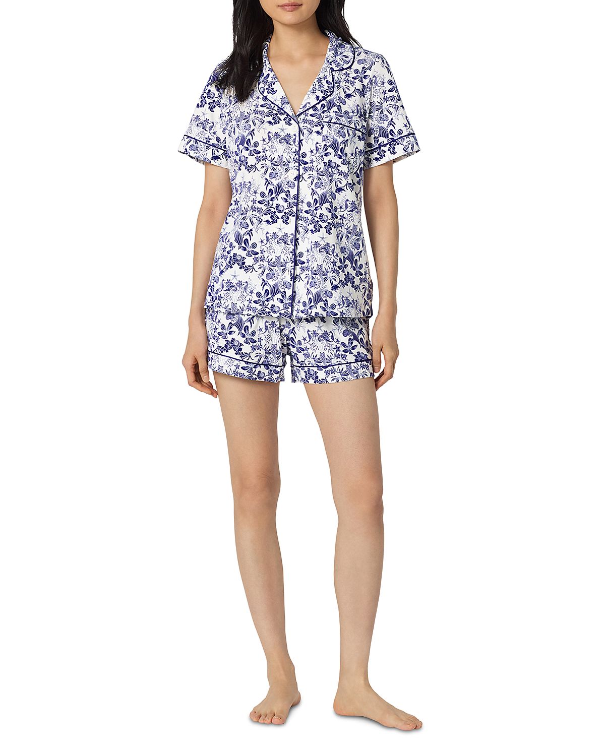 BedHead Pajamas Short Sleeve Classic Shorty Stretch Jersey Pajama Set