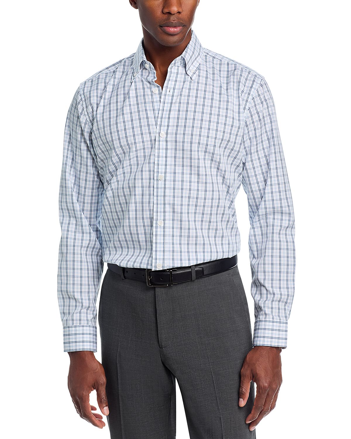 The Men's Store at Bloomingdale's Windowpane Button Down Shirt - Exclusive