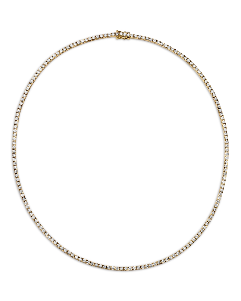 Bloomingdale's Fine Collection Diamond Tennis Necklace in 14K Yellow Gold, 6.75 tcw