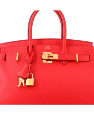 Birkin 30 Handbag Pink Epsom with Gold Hardware