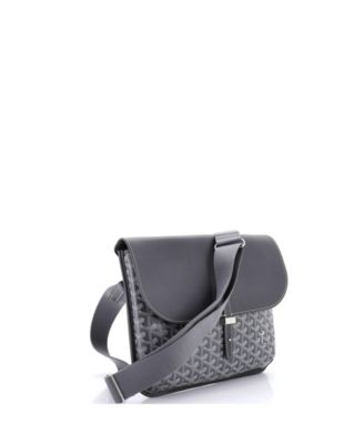   Coursier Messenger Bag Coated Canvas and Leather