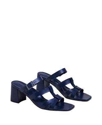  Women's Python Nappa Charlie Block Heel Sandal