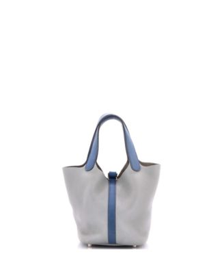 PM Bicolor Picotin Lock Bag Clemence with Swift