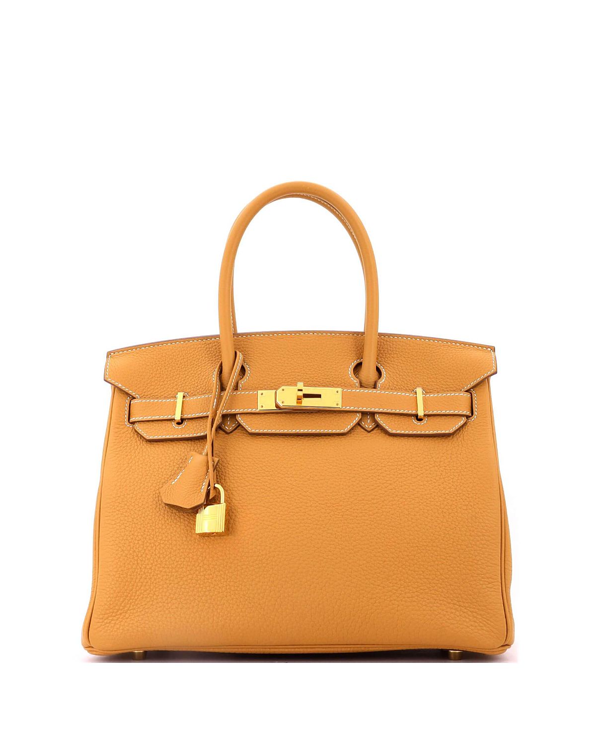 Pre-Owned HERMES Birkin 30 Handbag Brown Togo with Gold Hardware