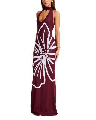 Jemima Halter Neck Maxi Dress