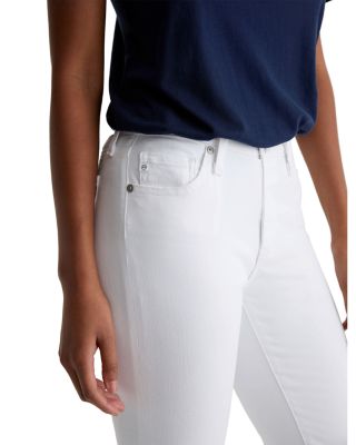 Prima Mid Rise Ankle Cigarette Jeans in White