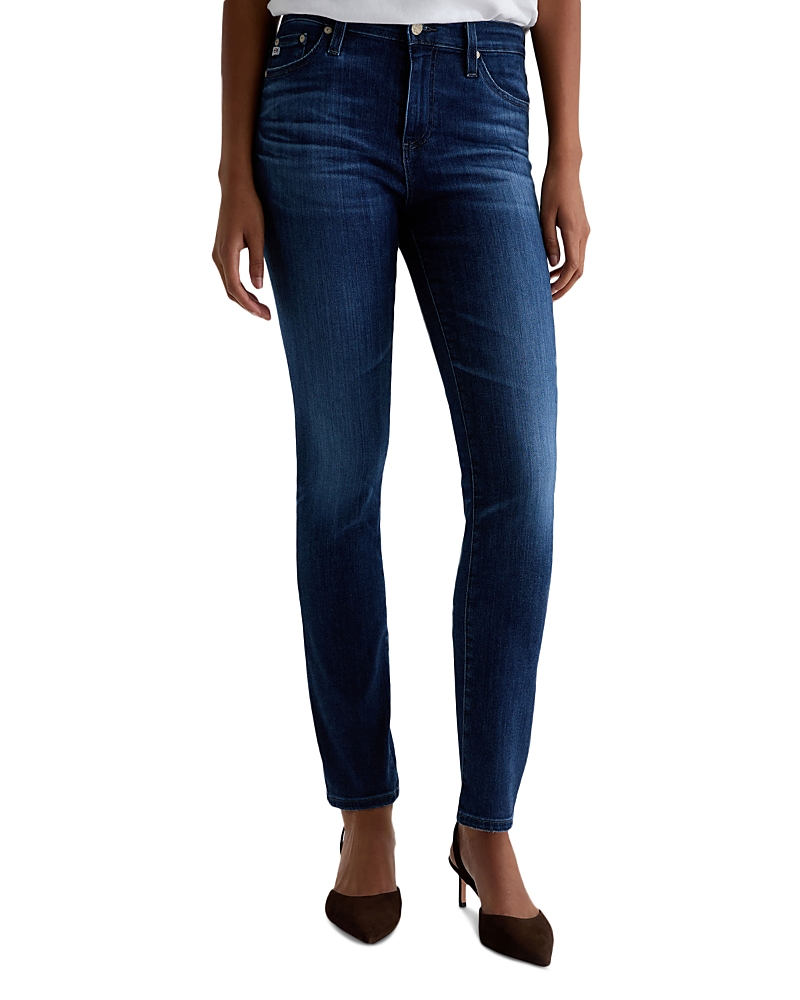 Ag Mari Mid Rise Slim Straight Jeans in 5 Years Blue