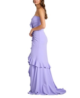  Spargo Cascading Ruffle Gown
