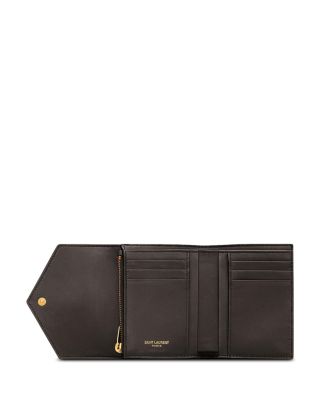 Cassandre MatelassÃ© Compact Tri Fold Wallet
