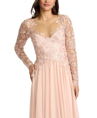  Lendon Embroidered Tulle Gown