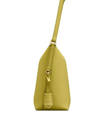 Leather Zipped Bucket Bag