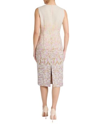  Britta Midi Sheath Dress in Ombre Jacquard