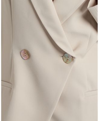  Rowan Double Breasted Blazer in Soft Stretch Crepe
