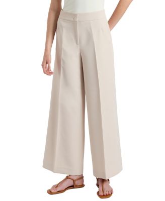  Thea Wide Leg Cropped Pant in Soft Stretch Crepe