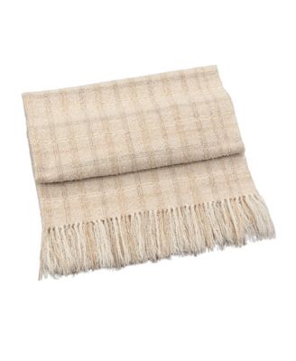  Handwoven Boucle Alpaca Throw