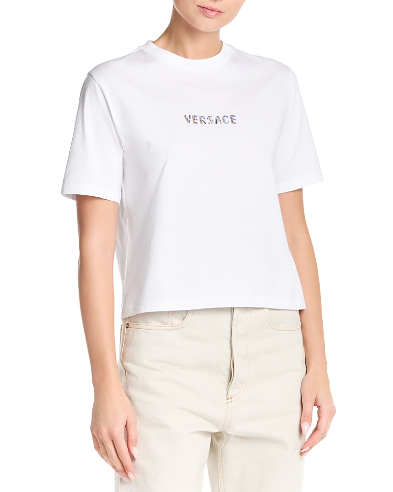 Versace Crystal Logo Tee