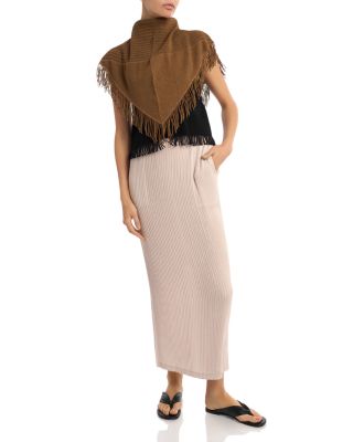 Pleated Maxi Skirt