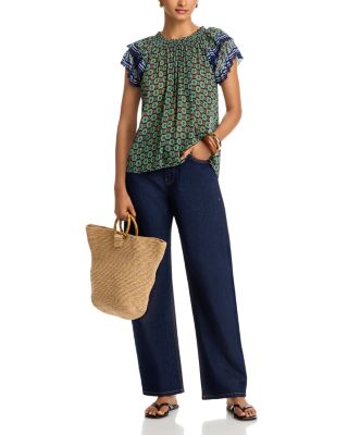 Dahlia Ruffle Sleeve Top