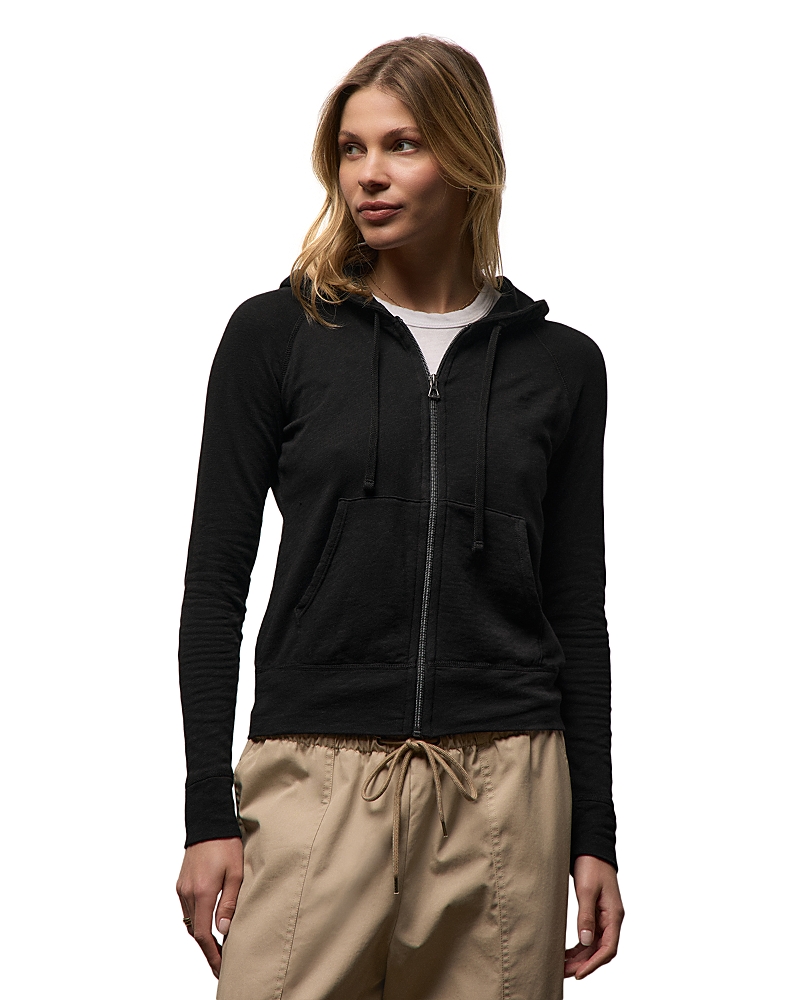 James Perse Vintage French Terry Zip Up Hoodie
