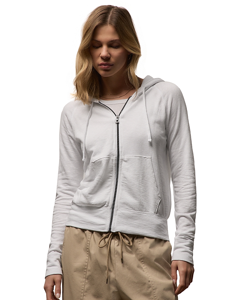 James Perse Vintage French Terry Zip Up Hoodie
