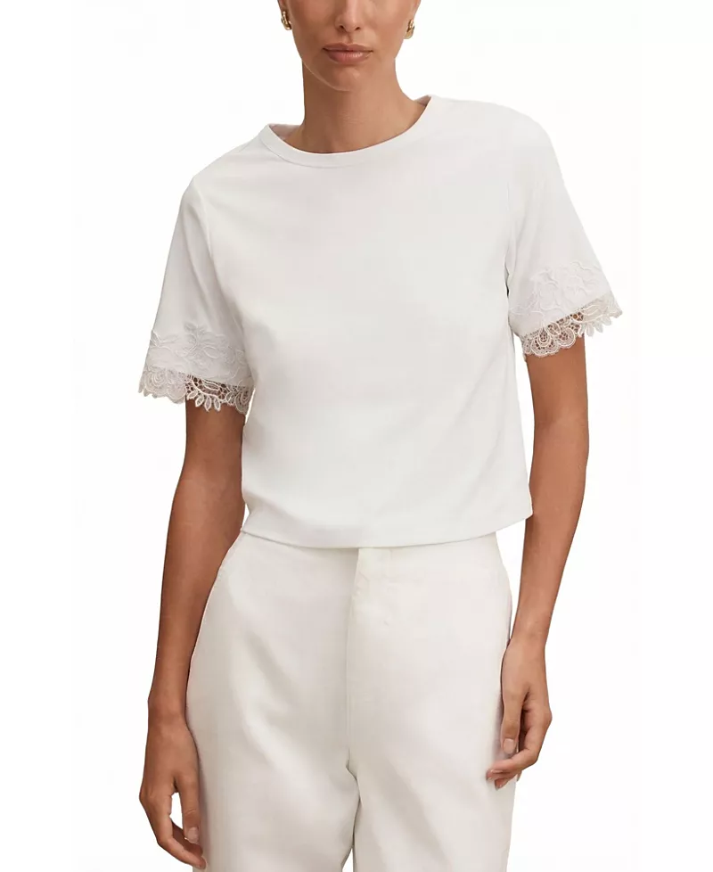 Ever New Women's Rosemary Lace Trim Tee