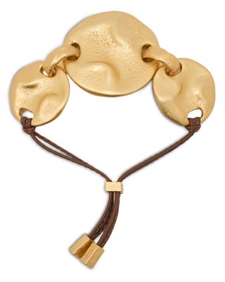Ona Sculptural Disc Slider Bracelet