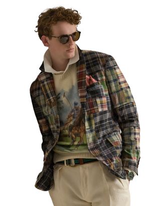 Polo Ralph Lauren Tailored Fit Patchwork Jacket | Bloomingdale's Men