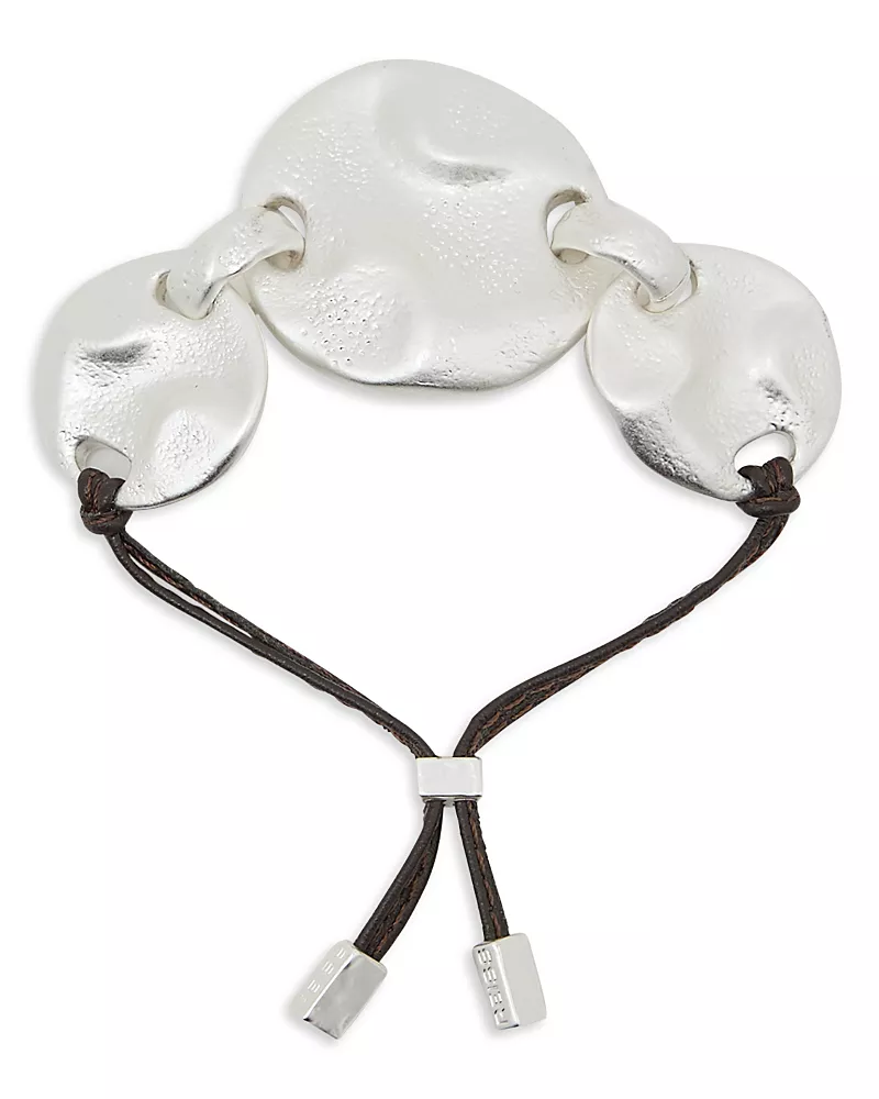 Reiss Ona Sculptural Disc Slider Bracelet
