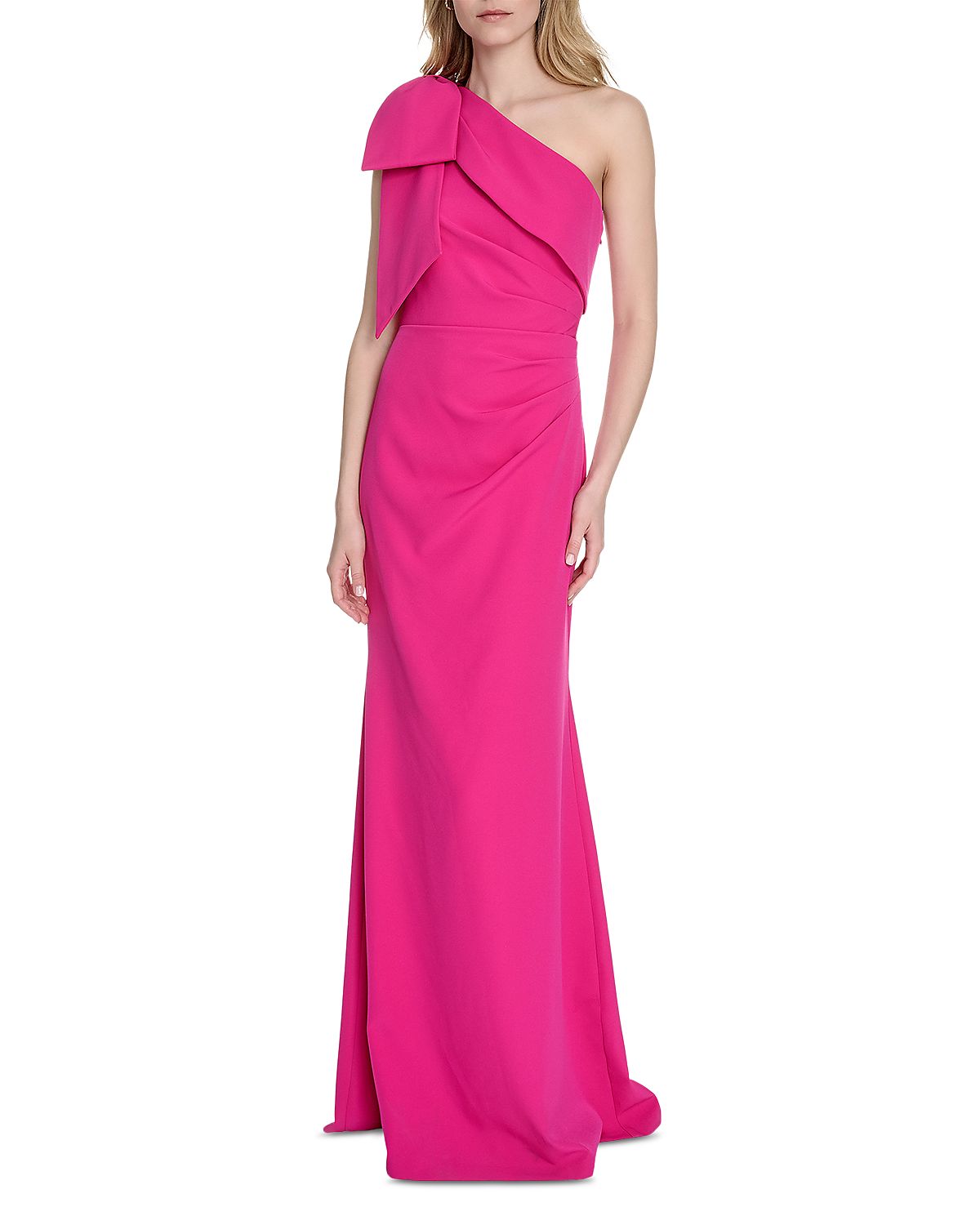 Eliza J One Shoulder Bow Gown