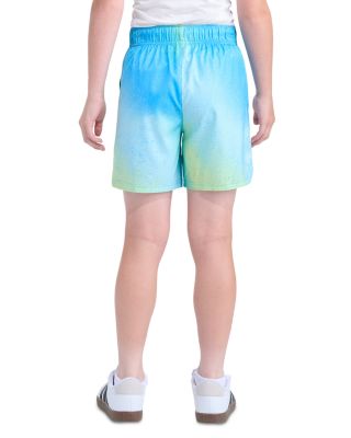 Boys' Elastic Waistband Printed Woven 3-Stripes Shorts - Big Kid