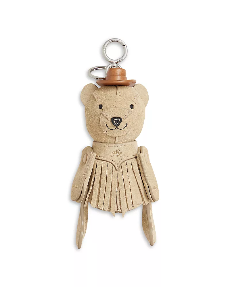 Polo Ralph Lauren Western Polo Bear Suede Bag Charm