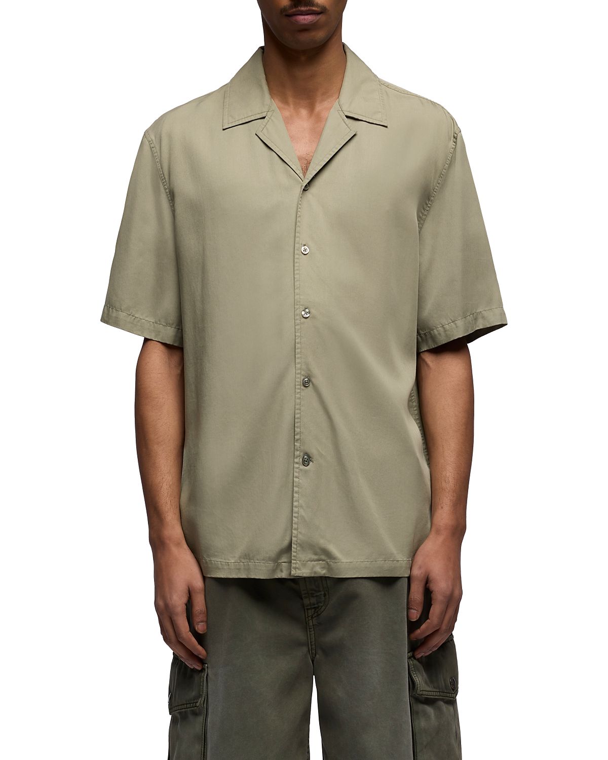 7 For All Mankind Short Sleeve Camp Shirt