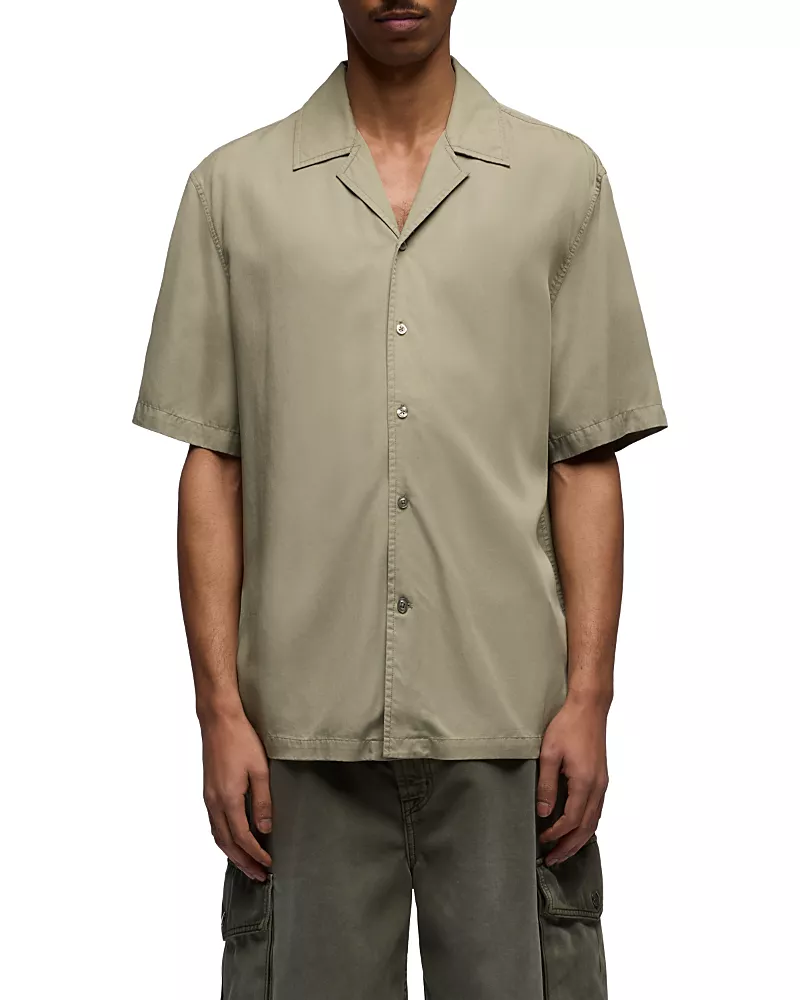 7 For All Mankind Short Sleeve Camp Shirt