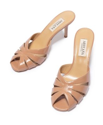  Women's Savona 75 Peep Toe Slide