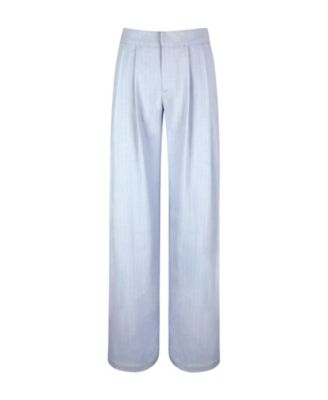  Reva Pinstripe Single Pleat Pants