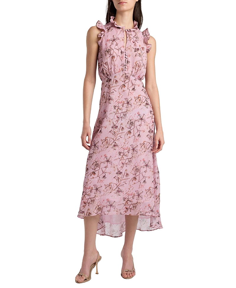 Santorelli Sasha High-low Dress in Floral Georgette